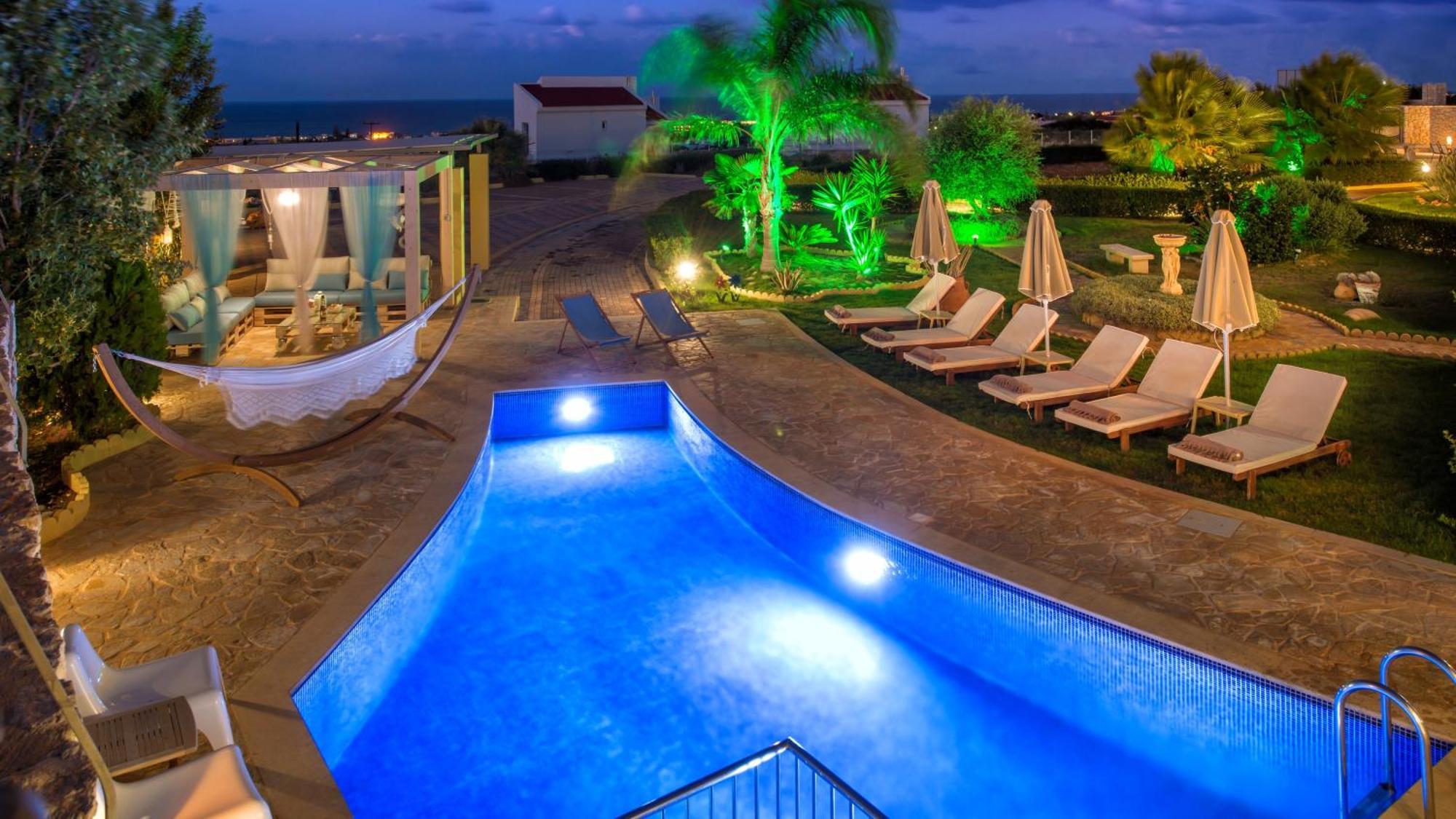 Azzuro Villa With Private Pool By Estia Hersonissos  Bagian luar foto