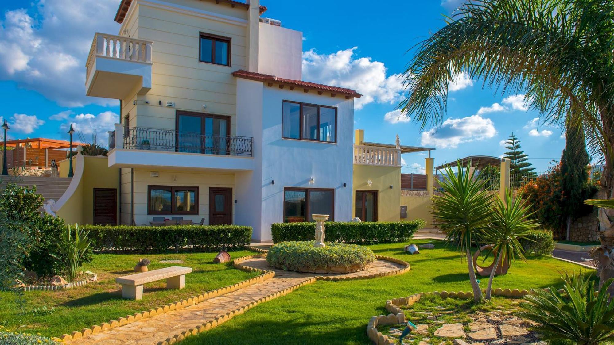 Azzuro Villa With Private Pool By Estia Hersonissos  Bagian luar foto